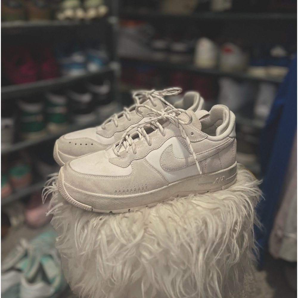 Nike Air Force One Wild Low Cream Colored